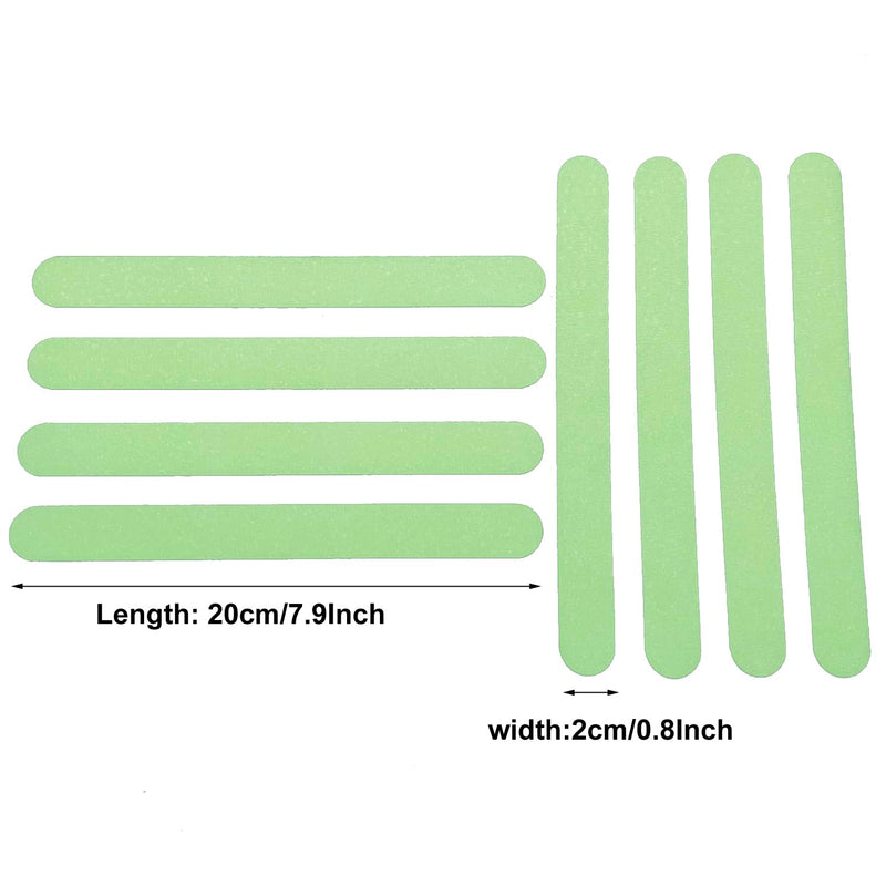 24-Pack Anti Slip Tape with Glow in the Dark, 0.8inch x 7.9inch, Transparent Grip Tape Non-Slip Adhesive Tape Indoor/Outdoor Stair,Tubs, Boats 0.8 inch x 7.9 inch 24pcs #03Glow in the Dark