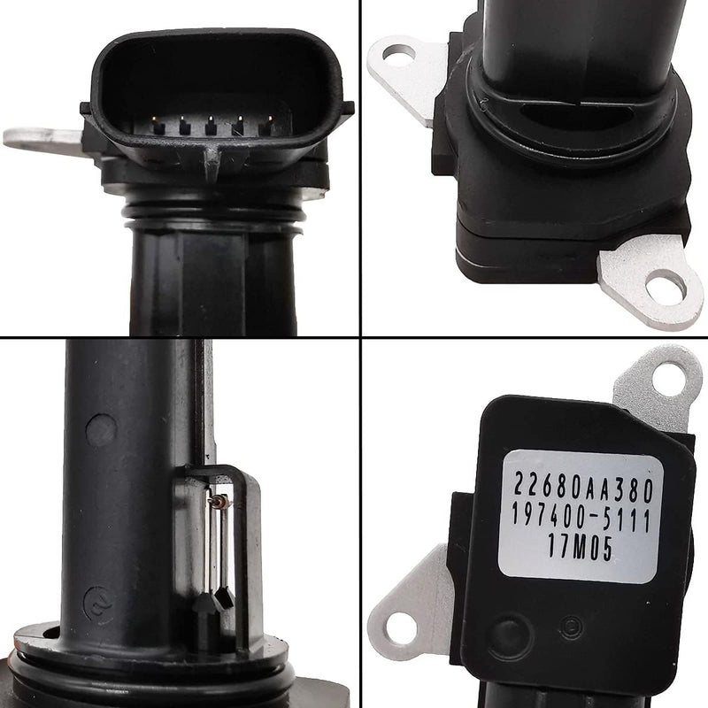 [Australia - AusPower] - 22680-AA380 Mass MAF Flowmeter Sensor for Subaru 2009-2018 Forester 2008-2015 Impreza 2008-2014 Legacy 2010-2017 Outback 2012-2014 WRX 13-15 XV Crosstrek 197400-5111 197-6130 MAS0317 