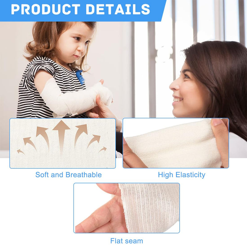 [Australia - AusPower] - Elastic Tubular Support Bandage Comfortable Cast Stockinette Tubing Compression Tube Sleeve Bandages for Arm Leg Knee (3 Inch x 5.47 Yard) 