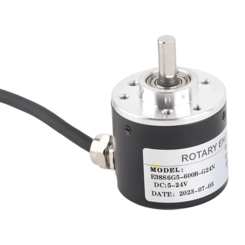 [Australia - AusPower] - 2Pcs Encoder 600 P/R Photoelectric Incremental Encoder 5 V-24 V AB 2-Phases Shaft 6 Mm 