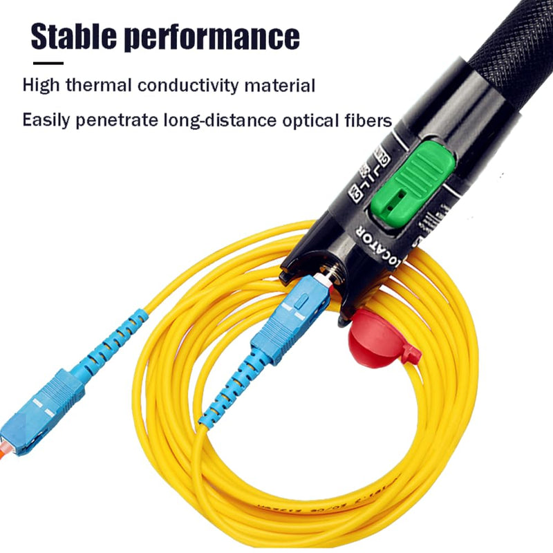 [Australia - AusPower] - LIAYTRSS 2pcs Fiber Optic Test Pen 30mW 30km FTTH Fiber Optic Tester Visual Fault Finder with 2.5mm Standard Interface for SC/FC/ST Fiber Interface 