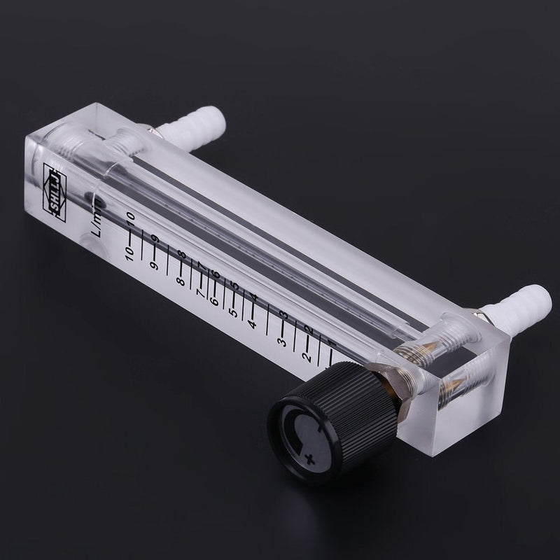 Gas Flow Meter, LZQ-7 Flow Meter 1-10LPM Flow Meter with Control Valve for Oxygen/Air/Gas