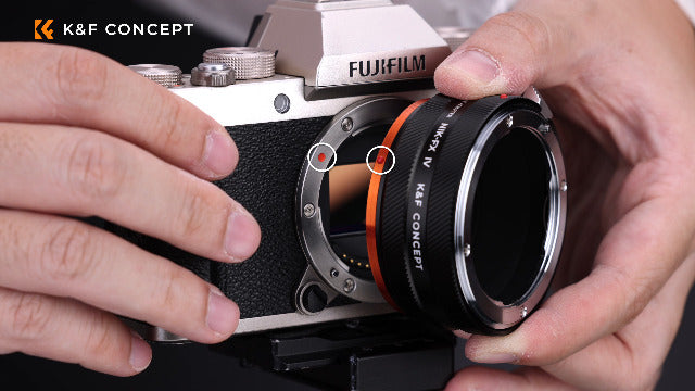 K&F Concept IV PRO NIK-FX Lens Mount Adapter Compatible with Nikon F Series Lens to Fuji X-Series X FX Mount Cameras with Matting Varnish Design Nikon F IV PRO