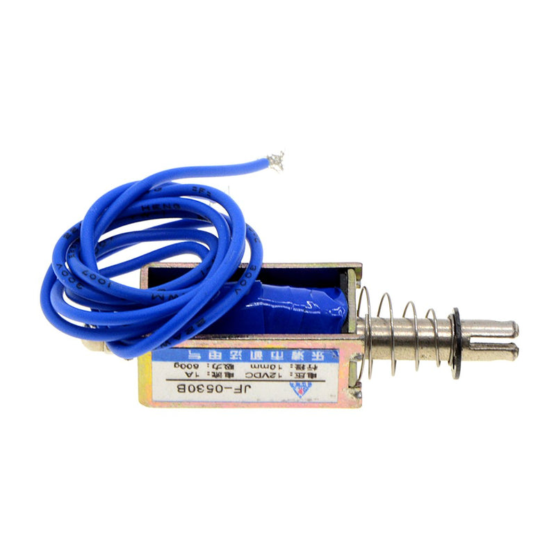 [Australia - AusPower] - DC 12V 1A 10mm Stroke 600g Push Pull Open Frame Solenoid Electromagnet 