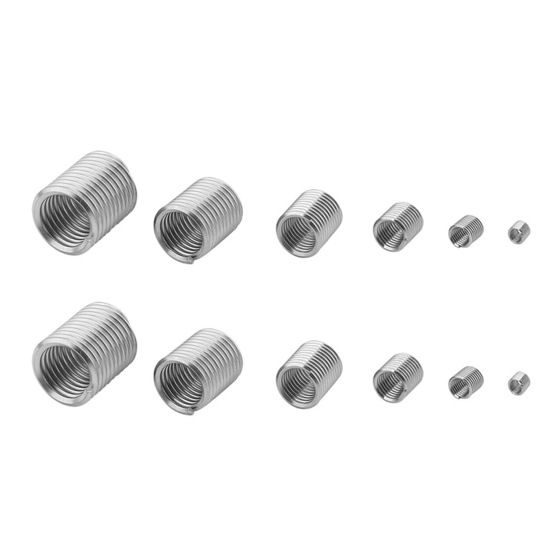 [Australia - AusPower] - Thread Repair Kit, Kit Coil Inserts Stainless Steel Thread Repair Kit,Inserts for Avoiding The Damage of Thread, 60Pcs 