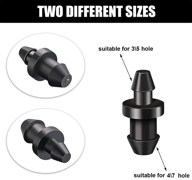 [Australia - AusPower] - 60 Pieces Drip Irrigation 1/4" Barbed Tubing End Plugs,Barbed Connectors End Cap for Drip or Sprinkler Systems 60 