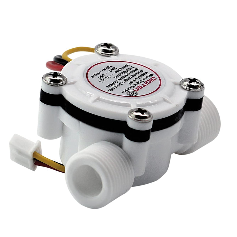 [Australia - AusPower] - DIGITEN G3/8 Water Flow Sensor Witch, Hall Effect Flowmeter Liquid Fluid Meter Sensor Switch Flowmeter Meter 0.3-10L/min 