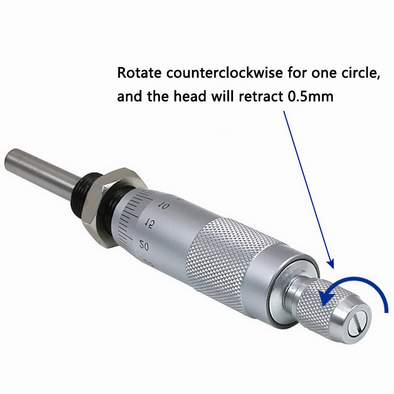 [Australia - AusPower] - Inside Micrometer 0-25mm, Accuracy 0.01mm, Round Needle Type Thread Micrometer, Precision Micrometer, Nut Measuring Instrument, for Fine Tuning of Various Accuracy Instruments 