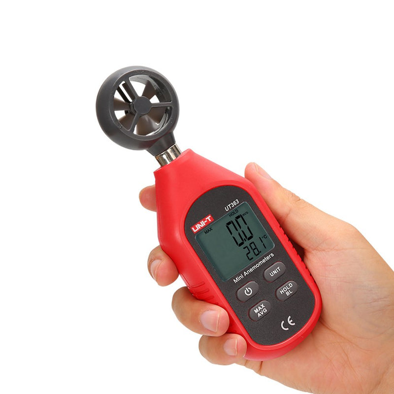 [Australia - AusPower] - UNI-Tuni-T UT363 LCD Anemometer Gauge Measure Thermometer 