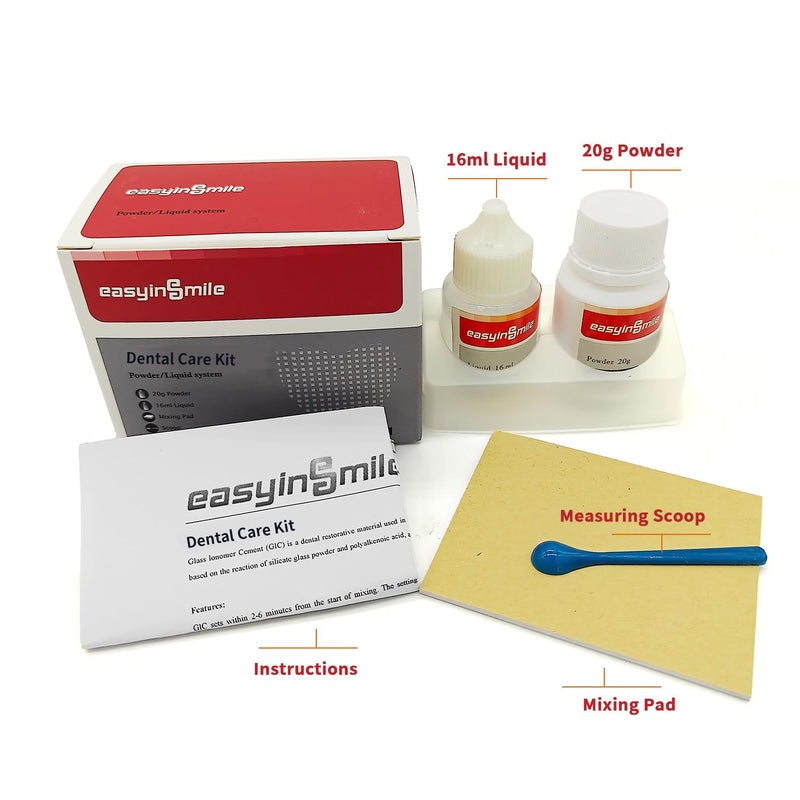[Australia - AusPower] - Temporary Tooth Repair Kit Zinc Oxide Eugenol,Dental Cement Glue for Chipped Broken Teeth, Missing Tooth, Crown Fillings & Bridges 