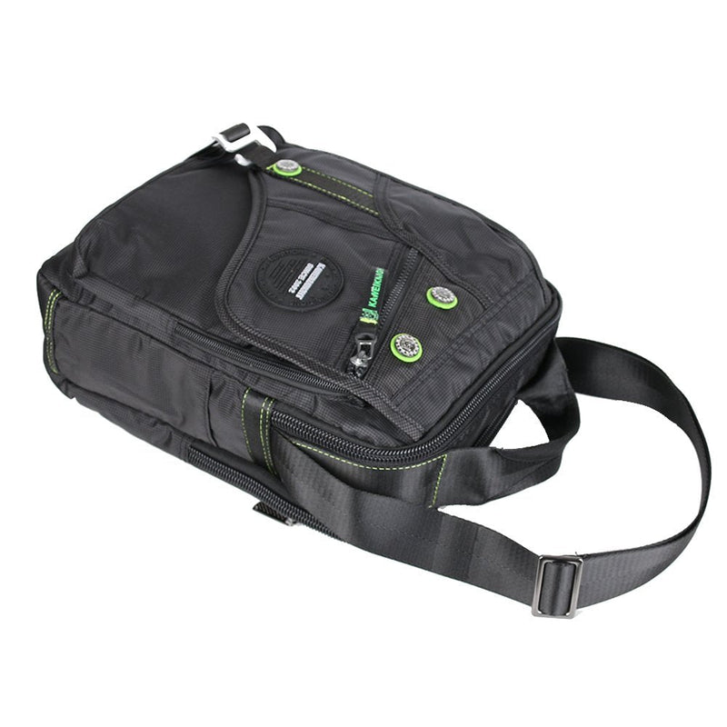 [Australia - AusPower] - Vertical Messenger Bag, Crossbody Bag, Shoulder Bag Work Satchel for iPad Tablet Kindle Large-black 