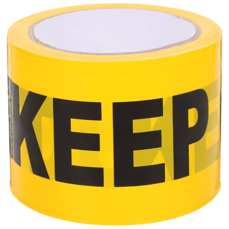 Unomor Non-Adhesive Crime Scene Tape Roll 3937In Yellow Warning Keep Out Tape for Safety Barriers Construction Sites and Hazardous Area Caution