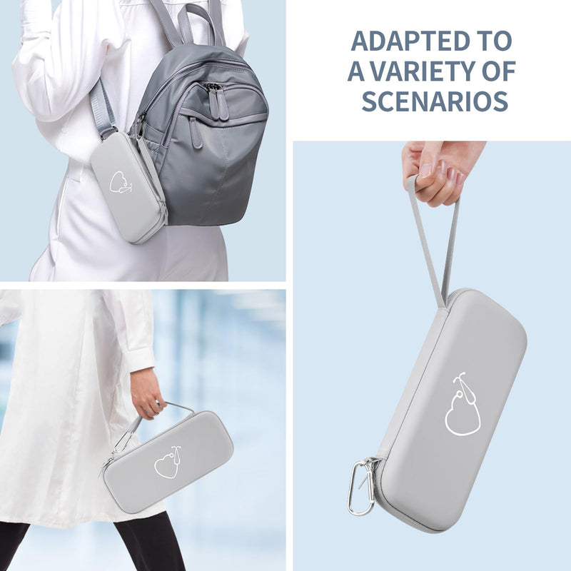 [Australia - AusPower] - Stethoscope Case for 3M Littmann Classic III, Lightweight II S.E, MDF Acoustica Deluxe, Cardiology IV Stethoscopes -Extra Room for Medical Scissors Reflex Hammer Penlight, Ideal Gift for Nurse Doctor Grey-PU 