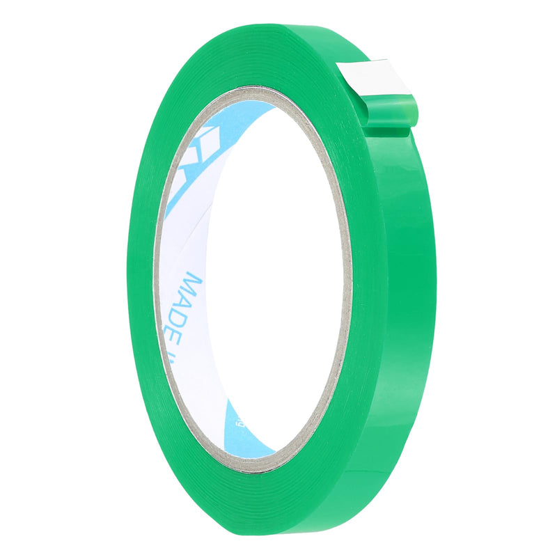 MECCANIXITY Poly Bag Sealing Tape, 1/2" x 100 Yard Plastic Bag Sealer Tape Packaging Sealing for Shops Packaging Food Vegetable Meat Cake Bread Freezer Ice, Light Green 1/2"