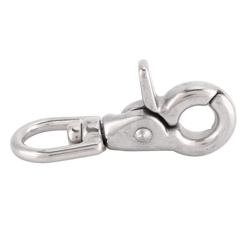 [Australia - AusPower] - Durable Stainless Steel Trigger Bolt Snap Clip Hook Set Metal Swivel Eye Lobster Clasp for Pet Leash for Houseboat Accessories 