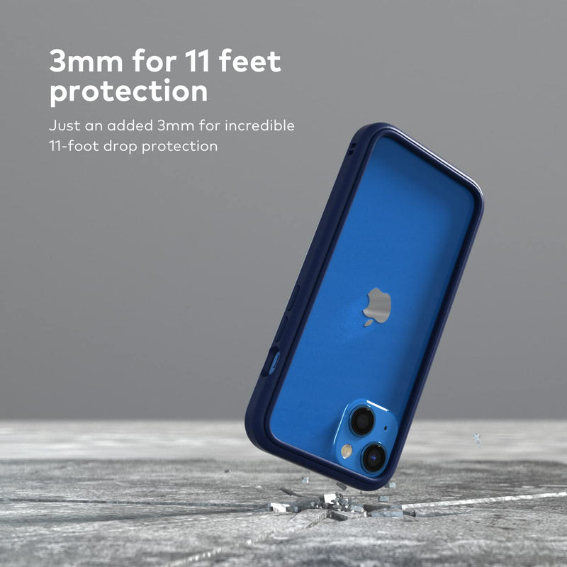 [Australia - AusPower] - RhinoShield Bumper Case Compatible with [iPhone 13 Pro Max] | CrashGuard NX - Shock Absorbent Slim Design Protective Cover 3.5M / 11ft Drop Protection - Graphite iPhone 13 Pro Max - Graphite 