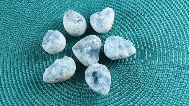 Celestite Crystals, Crystal Clusters, Angelite Crystal(100-150G)