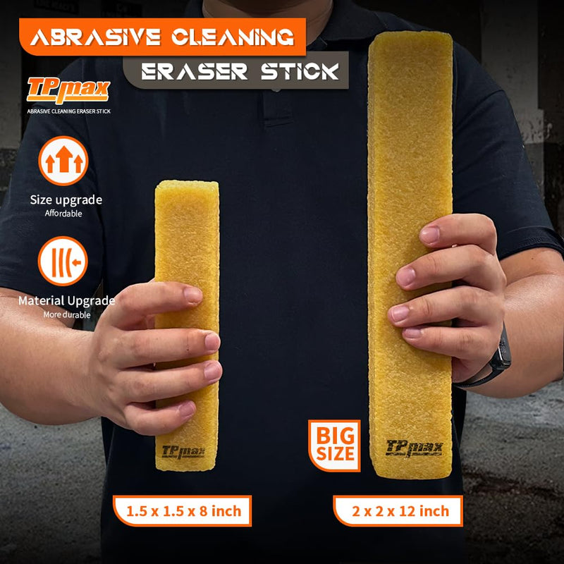 [Australia - AusPower] - 2 x Sanding Belt Cleaner Sanding Belt Cleaning Block 200 x 40 x 40 mm | High Quality Natural Rubber | Efficient Cleaning for Sanding Belts & Sanding Discs 2 Pack Large 