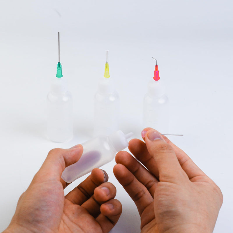 [Australia - AusPower] - 30ml Precision Tip Applicator Bottle, with Blunt Tip Needle and Cap, 18G 20G 25G Needle Tip Squeeze Bottle, Oil Dropper Bottle, Glue Bottles with Fine Tip 30ml 
