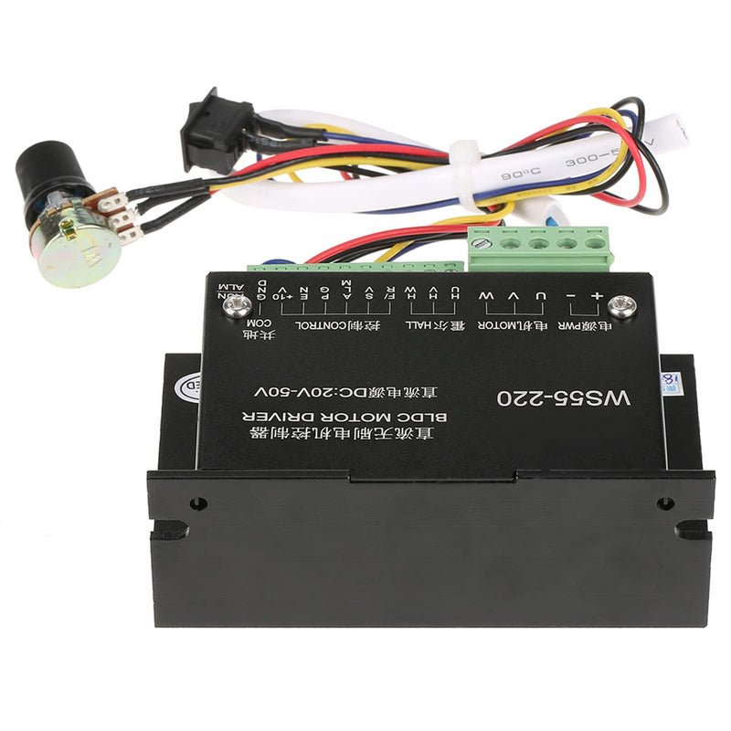 [Australia - AusPower] - Brushless Motor Controller, WS55-220 BLDC Motor, DC 48V 500W CNC Controller, for CNC Machine, Jade Grinding, Vibrating Motor 