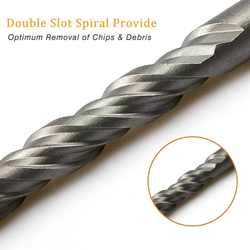 Meccion SDS Plus Rotary Hammer Drill Bits 1-1/4" x 13.8" Professional Tungsten Cross Tip Rotary Impact Drill bit for Masonry, Brick, Concrete, Walls, Brick, Marble, Stone 1-1/4" x 13.8"