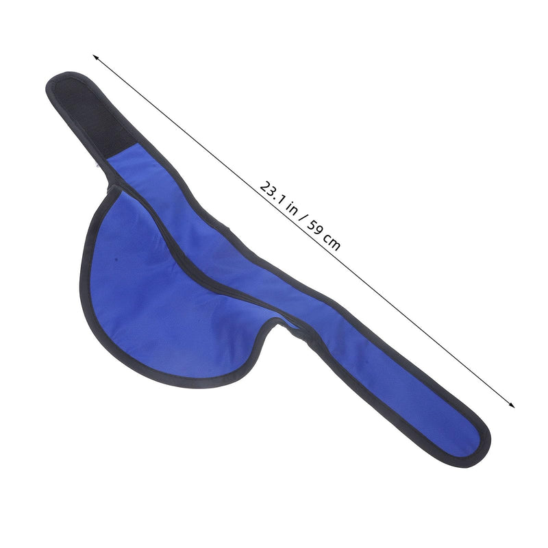 [Australia - AusPower] - VILLCASE Thyroid Shield Collar Cover, X-ray Protective Thyroid Shield Cover Protector Radia-tion Protection Collar Hospital Supplies Rubber Cap, Blue 59X15.5CM 