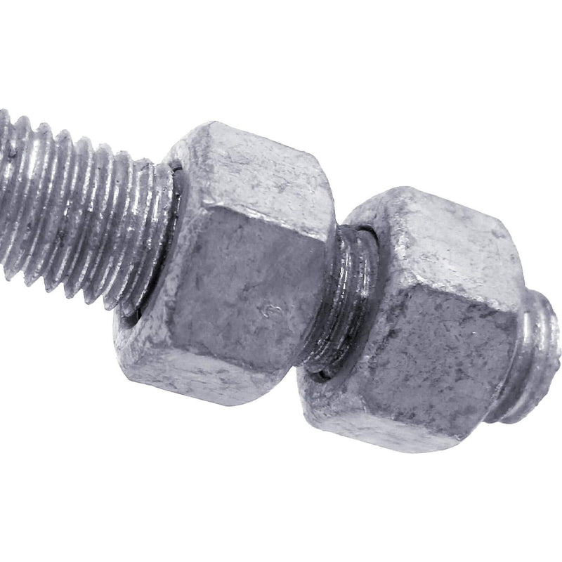 J-Bolt Post Hinge 8" - Hinge Bolts Thru the Post Includes Nuts - J-Bolt Hinge has 5/8" Male Pin - Fence Bolt Though Post Hinge - Quantity 2 8" 2 Pack