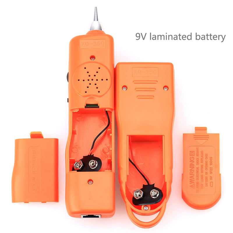 [Australia - AusPower] - Wire Tracker XQ-350 RJ45 RJ11 Finder for Telephone Network Wire LAN Cable Tester for Line DC Detecting/Anode/Cathode Determination Diagnose Tone Networking Tool with Crystal Head 