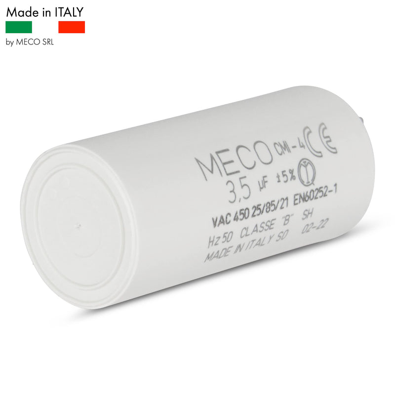 Capacitor 3.5 µF Especially for Somfy Roller Shutters 10 Nm with Small Connection 2.8 mm