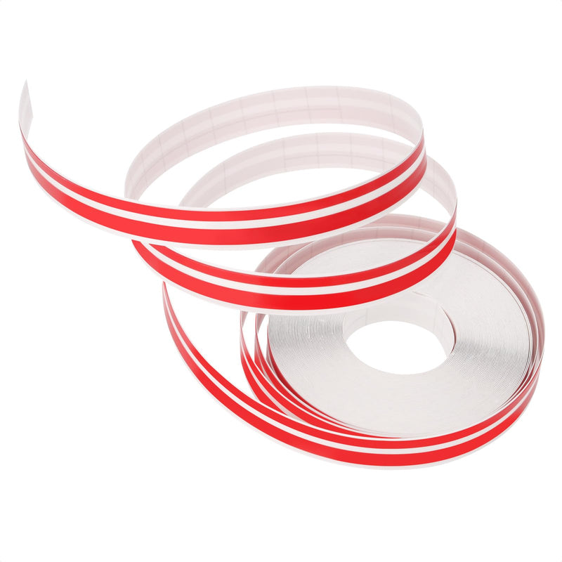 2 Rolls 32Ft Black Car Pinstripe Tape + 2 Rolls 32Ft Red Car Pinstripe Tape