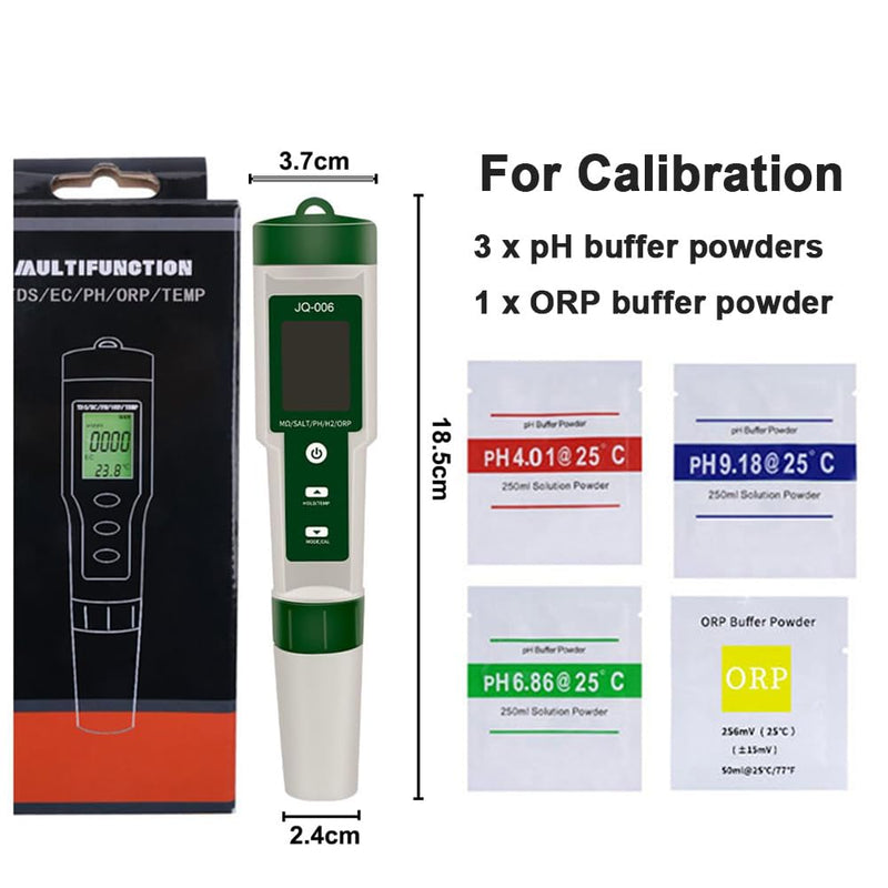 [Australia - AusPower] - Ph Meter for Water,10 In 1 Digital Ph Tester Pen Back light,ATC±0.01 Resolution High Accuracy PH/TDS/Salt/SG/ORP/EC/Hydrogen/Resistivity/Temp/Nutrient for Aquarium,Pools,Hydroponics,Lab,Drinking Water 