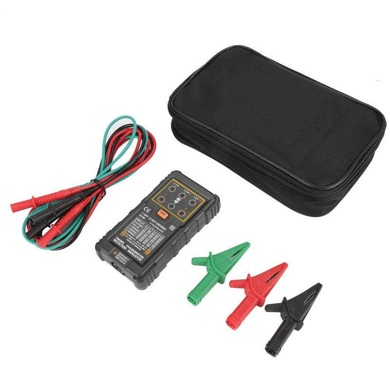 [Australia - AusPower] - PM5900 Motor 3 Phase Motor Rotation Indicator Tester Portable Handheld Tester Necessary Tool for Install, Repair or Maintain 3 phase System or Motor 