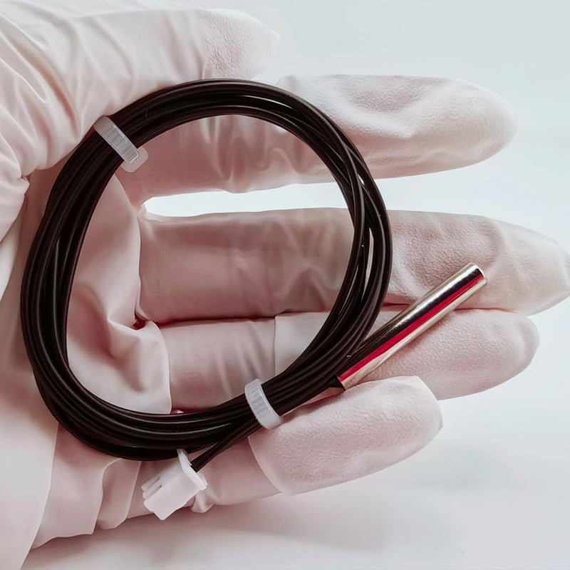 [Australia - AusPower] - 5Pcs 10K NTC Thermistor Probe 1 M, 3950 NTC 10K Thermistor Temperature Sensor Probe, Stainless Steel NTC 10K Temp Sensor Probe use for Water Dispenser/Refrigerators/Freezers,etc. 
