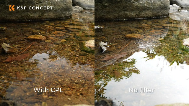 K&F CONCEPT 52mm Ultra-Low Reflectivity Circular Polarizer CPL Lens Filter