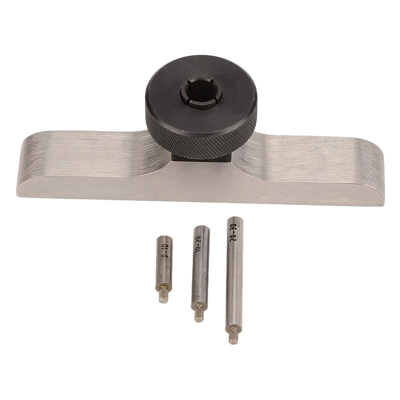 [Australia - AusPower] - Depth Dial Indicator Base, Hardened Stainless Steel, Smoothly Operation, Secure Clamping, 3 Extension Rods, for Precise Measurements (103 * 17mm) 103*17mm 