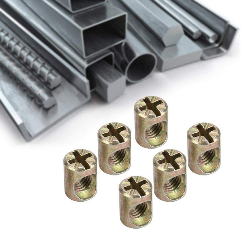 [Australia - AusPower] - Furniture Barrel Nut,30pcs M6 Furniture Barrel Nut Dowel Cabinet Connectors Embedded Nuts Fasteners 