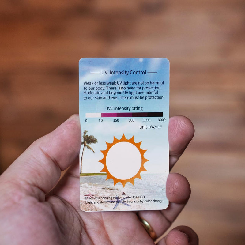 [Australia - AusPower] - Supvox UV Pack of 10 UV Test Card Detection Practical for Home Office Hotels and Environments 
