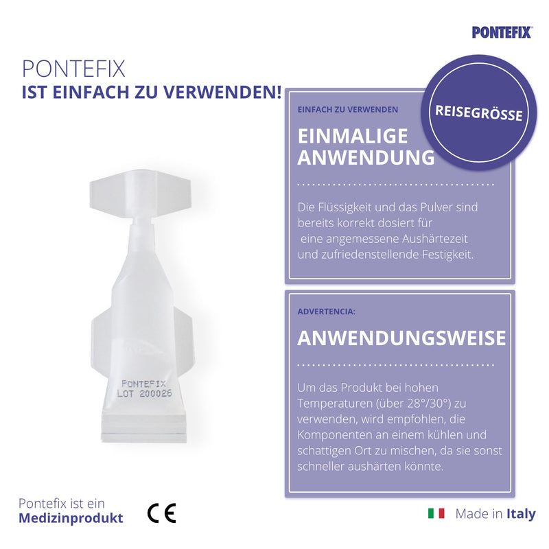 [Australia - AusPower] - Pontefix Dental Tooth Cement - Attaches Bridges, Tooth Capsules and Pin Teeth 
