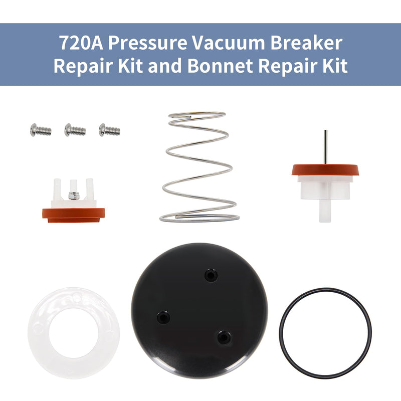 [Australia - AusPower] - 720A Pressure Vacuum Breaker Repair Kit and Bonnet Repair Kit Compatible with Wilkins Model 1/23/4and 1,RK1-720AB 