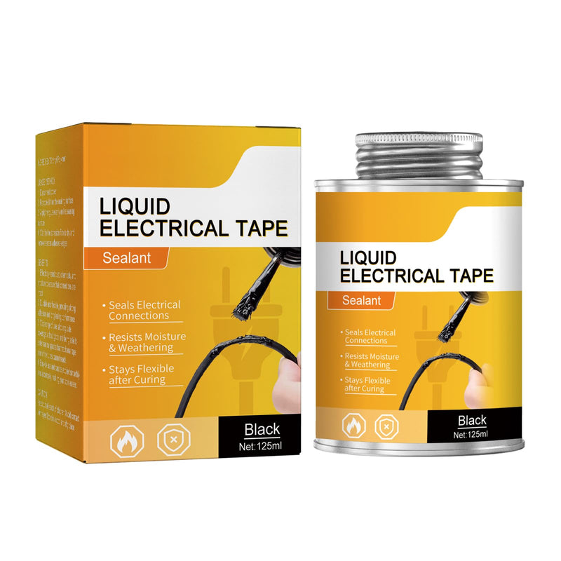 TBTFW Liquid Electrical Tape, Waterproofing Insulating Electrical Glue, with Brush, Suitable for Automotive, Marine, DIY Electrical Maintenance(4.2 Oz)