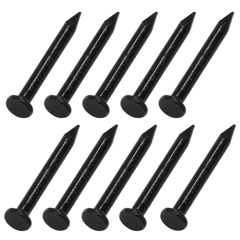 [Australia - AusPower] - 50pcs Hardware Nails 1 inch Length, Black Carbon Steel Point Tip Wall Cement Masonry Nail,Woodworking Nails,Concrete Nails 