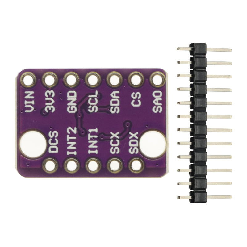 [Australia - AusPower] - 2PCS LSM6DS3 Accelerometer Gyroscope Embedded Digital Temperature Sensor Board Tilt Angle Module SPI IIC I2C Interface Breakout Module 