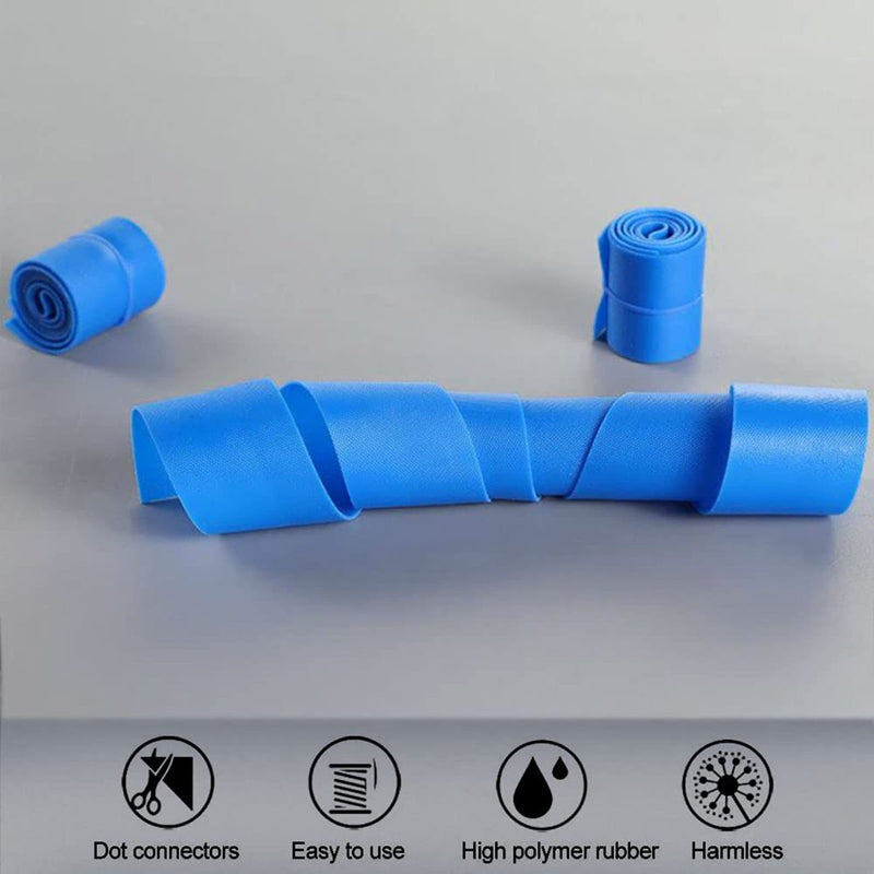 [Australia - AusPower] - Soft 'N Style Disposable Tourniquet 1" x 18" Latex-free - Blue - Pack of 10 