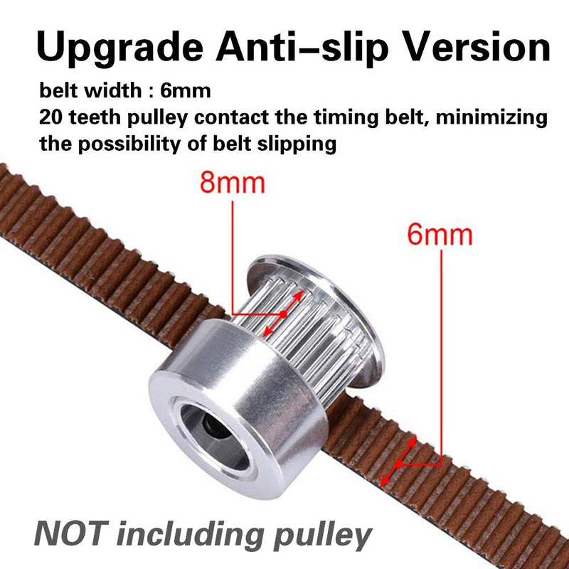 [Australia - AusPower] - 5M GT2 Timing Belt, Upgrade Non-Slip Version, Width 6mm, Fit for 3D Printer and Most Belt Driven Printers 5meter 6mm width 