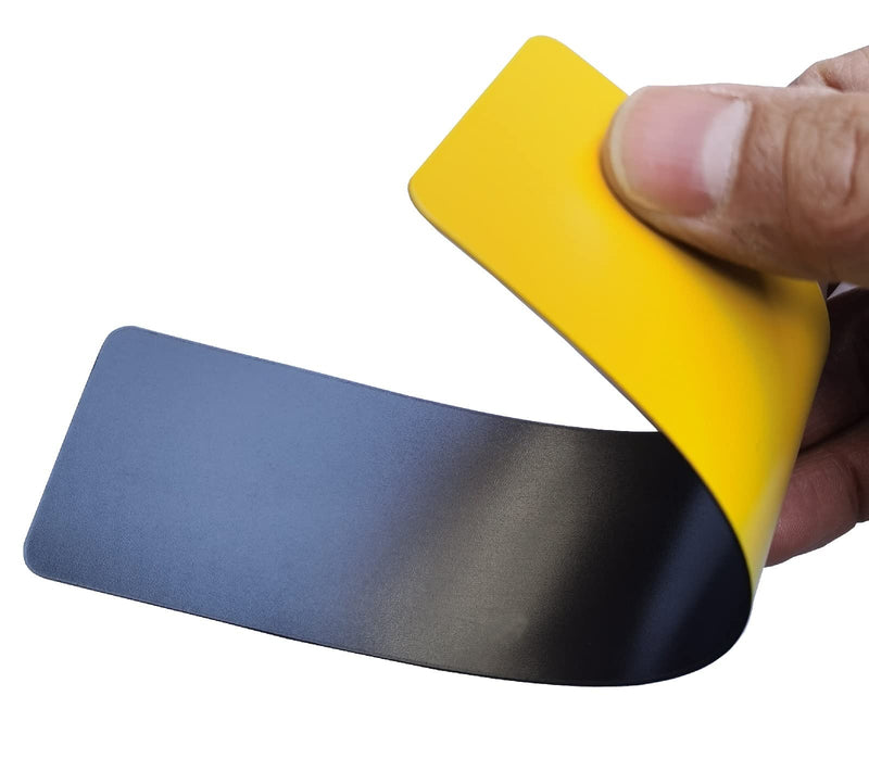 12 Pack Magnetic Lockdown Strips for Iron Door Frames High Density Magnet Security Devices Smooth Pvc Layered Magnetic Strip (Yellow 12Pack) Yellow 12Pack