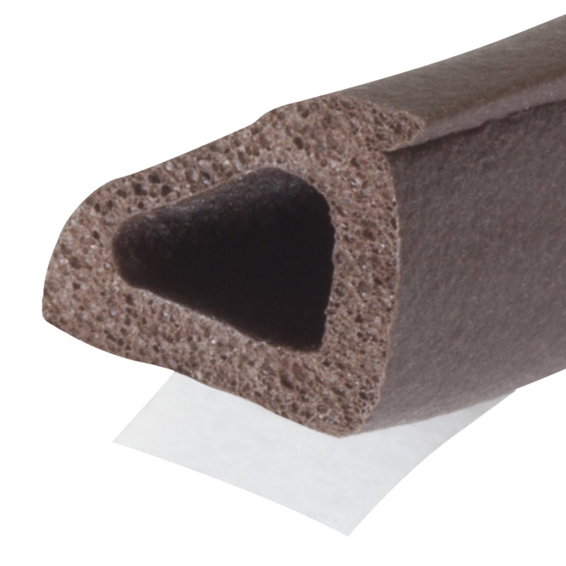M-D Building Products 43848 3/8 in. x 3/8 in. x 17 ft. Brown Premium Silicone Rubber Platinum™ Window Seal for Ex-Large Gaps 1