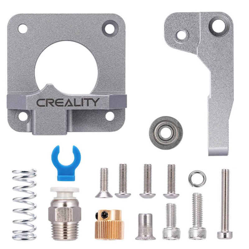 Creality 3D Printer Extruder Kit, Ajustable Extrusion Force, High Quality Metal Extruder Feeder Kit, for Ender-3/Ender-3 Pro/Ender-3S/Ender-3 V2/Ender-3 Max/CR-10/CR-10S (Grey)