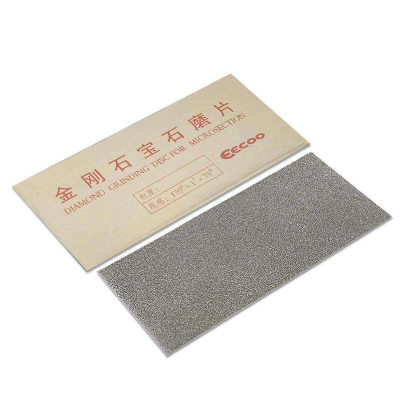 [Australia - AusPower] - Rectangle Diamond, Thin Grinding Polishing Diamond Square Knife Tool Sharpening Stone Whetstone 80-3000 Grit for Outdoor Kitchen Grinding Tool (80 Mesh) 80 mesh 
