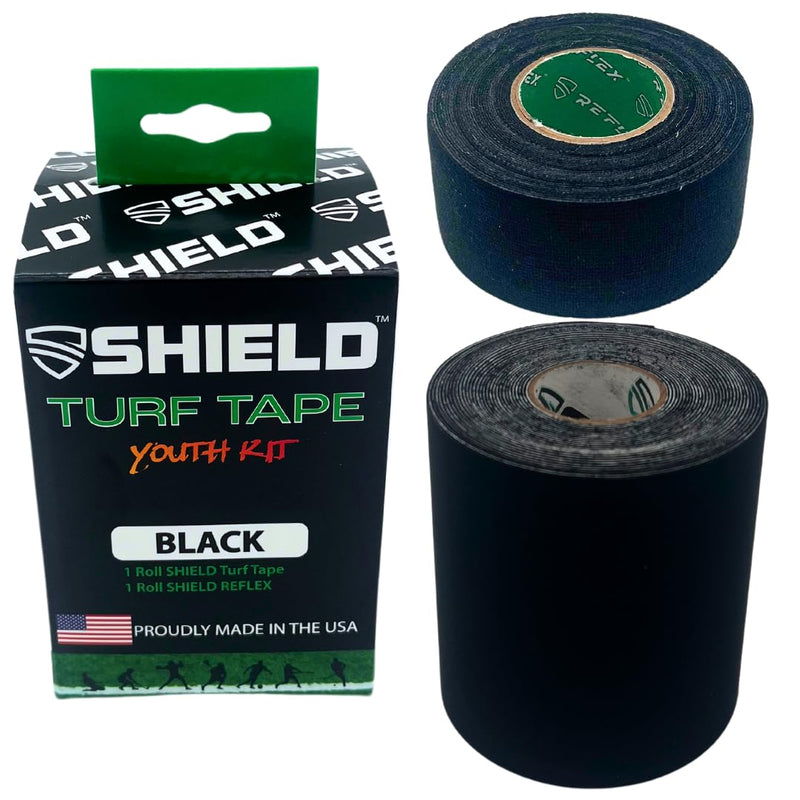 Shield Youth Turf Tape for Football – 3" Wide, Black