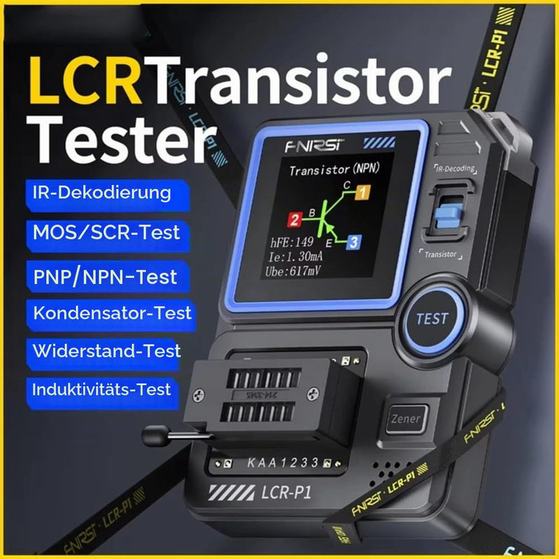 DollaTek Transistor Tester, Mosfet Transistor Capacitor Tester, Multifunction SMD Tester for Electronic Components, Diode, Triode, ESR, NPN, PNP, MOSFET Tester, LCR Meter, Burn Protection